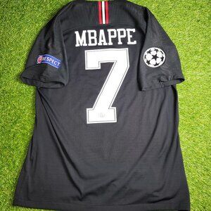 Mbappe Psg Paris Saint Germain 2018 2019 JORDAN VAPORKNIT Soccer Jersey L